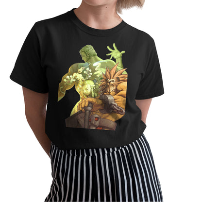 Rare Capcom Fighting Jam V2 | Street Fighter Collage Art Premium Unisex T-shirt