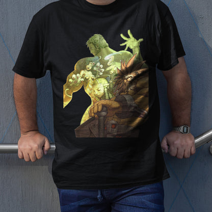 Rare Capcom Fighting Jam V2 | Street Fighter Collage Art Premium Unisex T-shirt