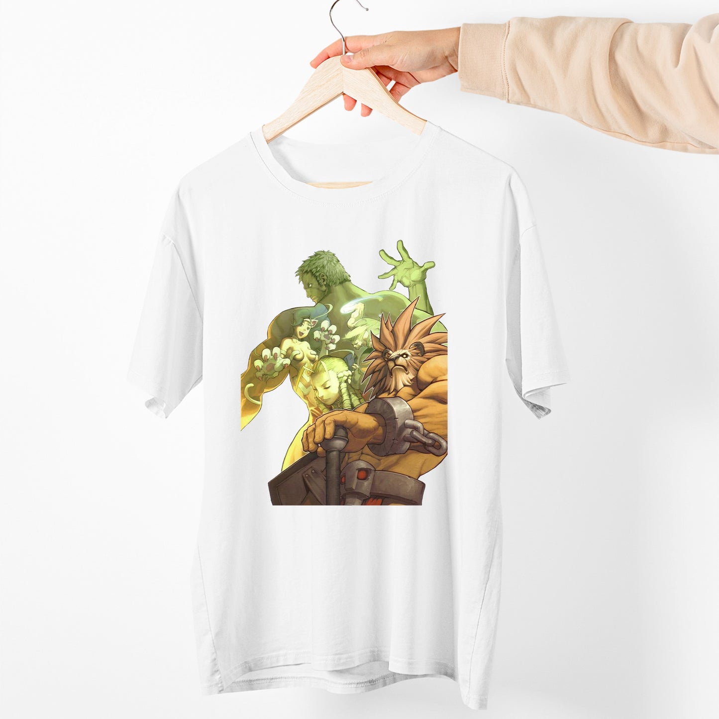 Rare Capcom Fighting Jam V2 | Street Fighter Collage Art Premium Unisex T-shirt