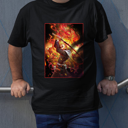 Rengoku Set Your Heart Ablaze | Demon Slayer: Kimetsu no Yaiba Premium Unisex T-Shirt