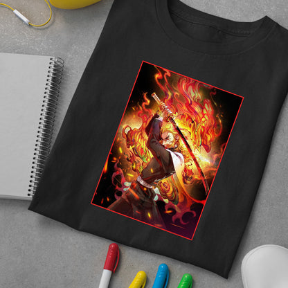 Rengoku Set Your Heart Ablaze | Demon Slayer: Kimetsu no Yaiba Premium Unisex T-Shirt