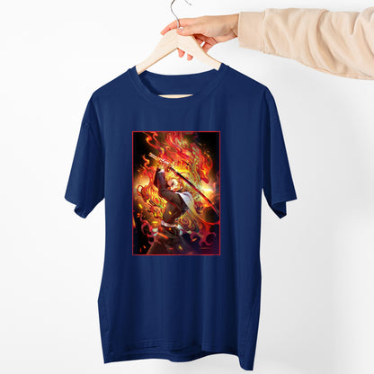 Rengoku Set Your Heart Ablaze | Demon Slayer: Kimetsu no Yaiba Premium Unisex T-Shirt