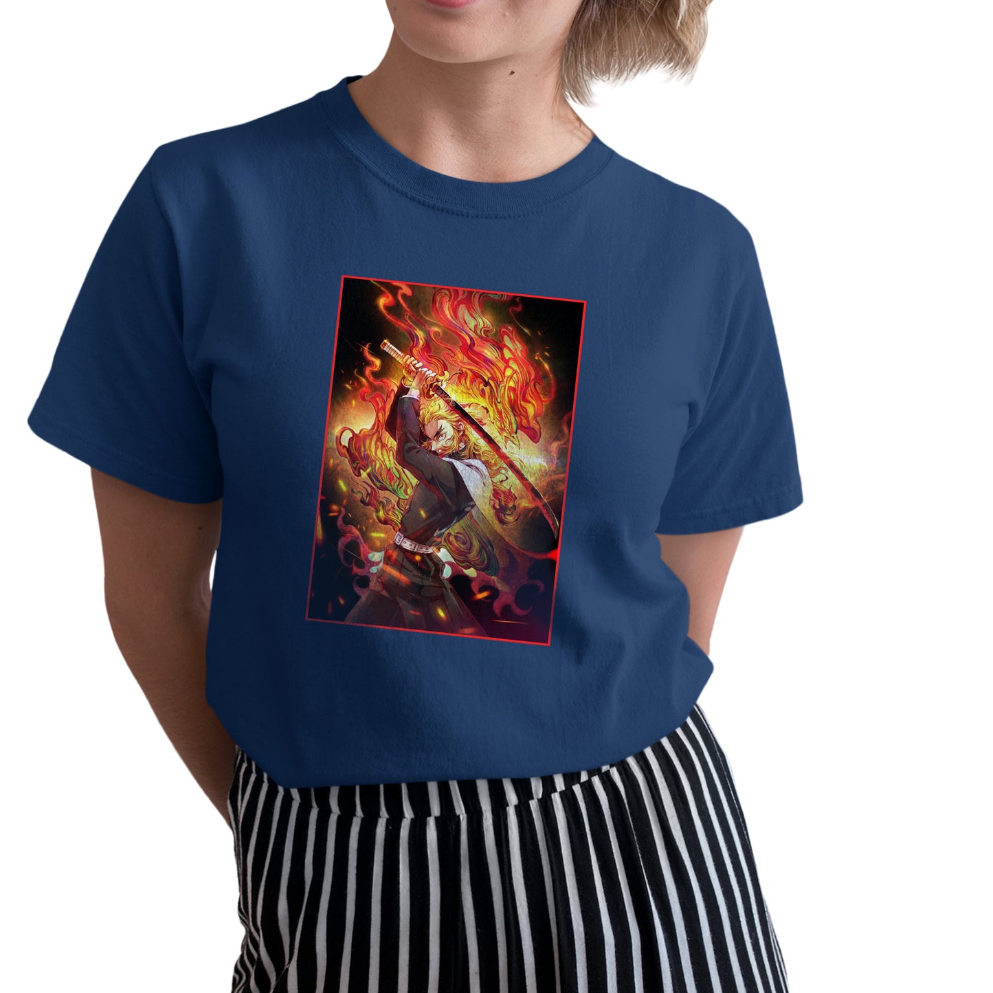 Rengoku Set Your Heart Ablaze | Demon Slayer: Kimetsu no Yaiba Premium Unisex T-Shirt