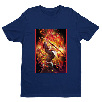 Rengoku Set Your Heart Ablaze | Demon Slayer: Kimetsu no Yaiba Premium Unisex T-Shirt