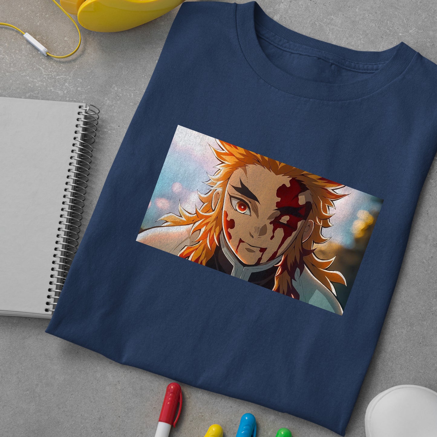 Rengoku Final Fight | Demon Slayer: Kimetsu no Yaiba Premium Unisex T-Shirt