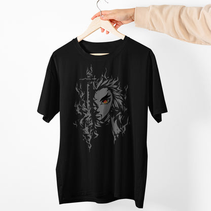 Rengoku Kimetsu Exclusive Art | Demon Slayer: Kimetsu no Yaiba Premium Unisex T-Shirt