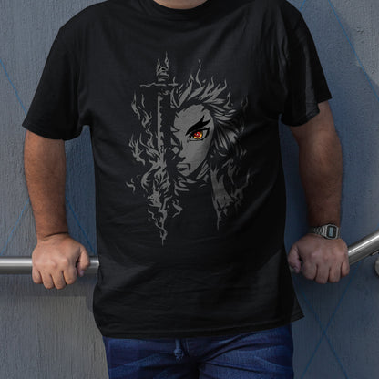 Rengoku Kimetsu Exclusive Art | Demon Slayer: Kimetsu no Yaiba Premium Unisex T-Shirt