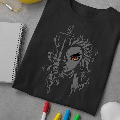 Rengoku Kimetsu Exclusive Art | Demon Slayer: Kimetsu no Yaiba Premium Unisex T-Shirt