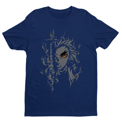 Rengoku Kimetsu Exclusive Art | Demon Slayer: Kimetsu no Yaiba Premium Unisex T-Shirt