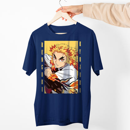 Rengoku Kyoujurou Your Heart Ablaze Shirt Exclusive Art | Demon Slayer: Kimetsu no Yaiba Premium Unisex T-Shirt