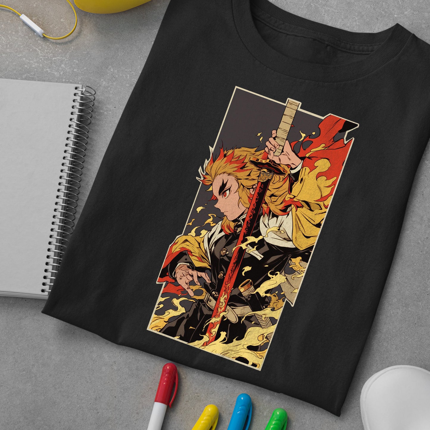 Rengoku Set Your Heart Ablaze | Demon Slayer: Kimetsu no Yaiba Premium Unisex T-Shirt