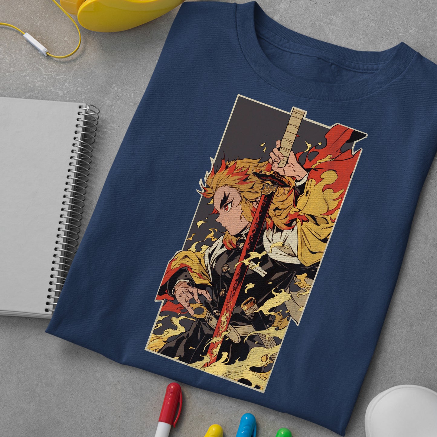 Rengoku Set Your Heart Ablaze | Demon Slayer: Kimetsu no Yaiba Premium Unisex T-Shirt