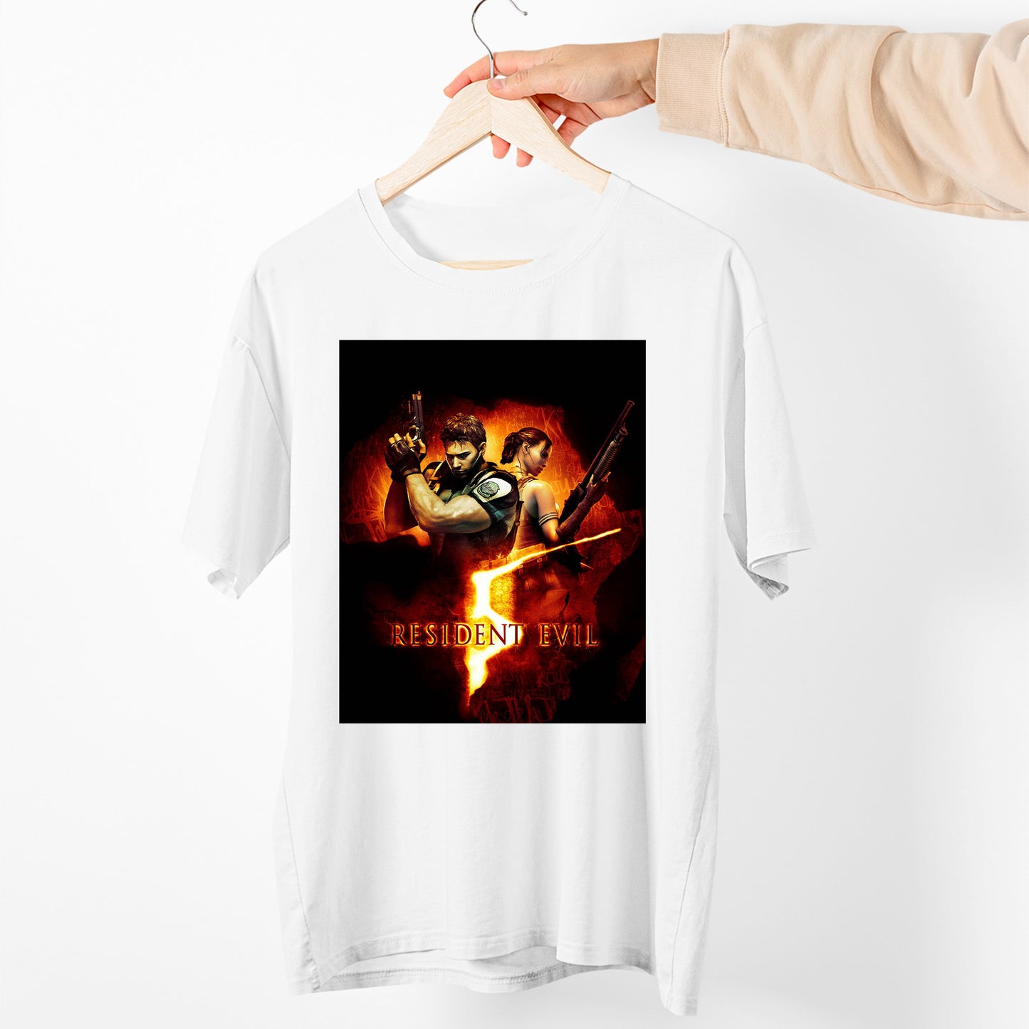 Residence Evil 5 Cover Unisex T-shirt, Gamer Shirt, Gaming Gift