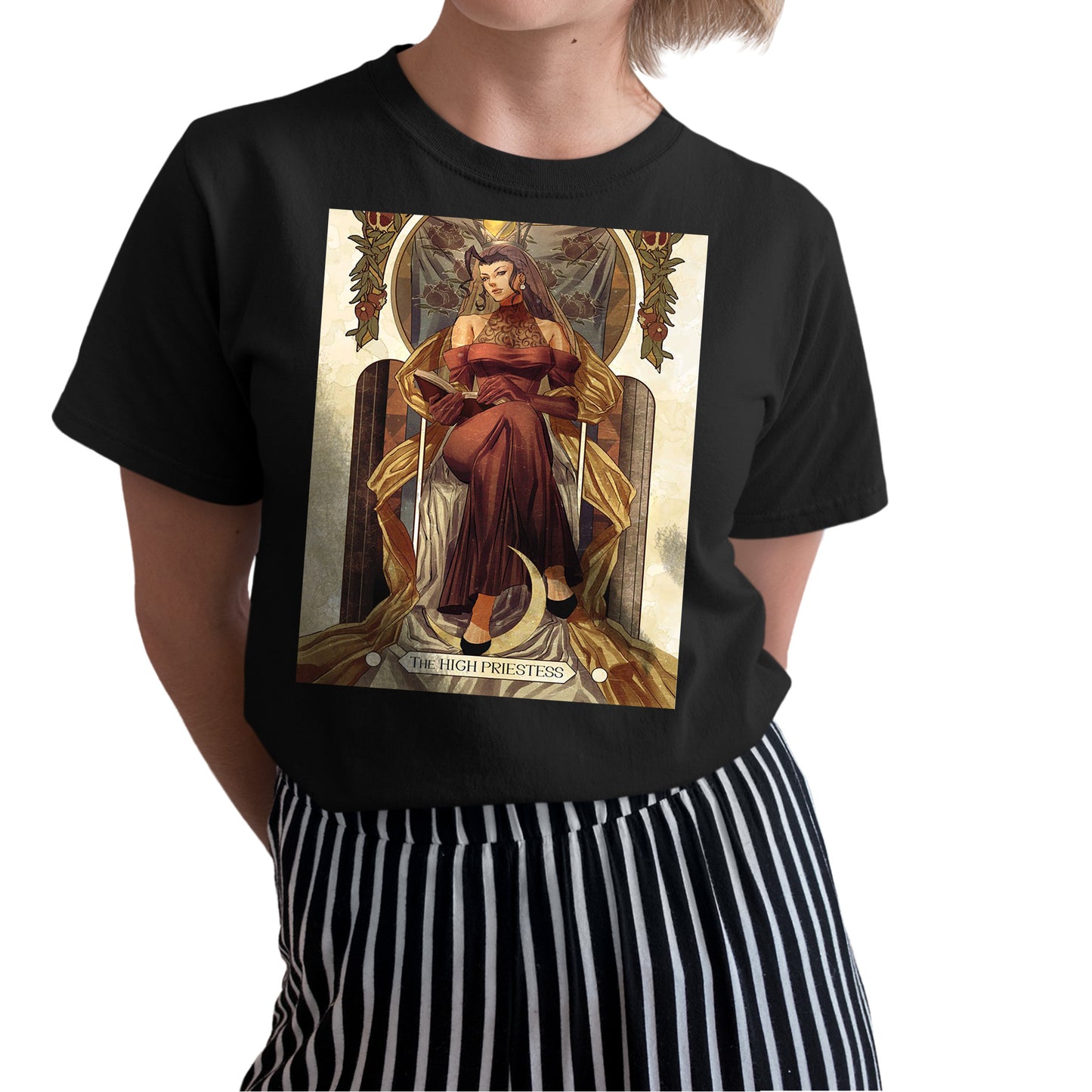 Rose Street Fighter Tarot Card Premium Unisex T-shirt