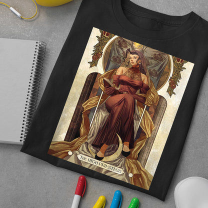 Rose Street Fighter Tarot Card Premium Unisex T-shirt