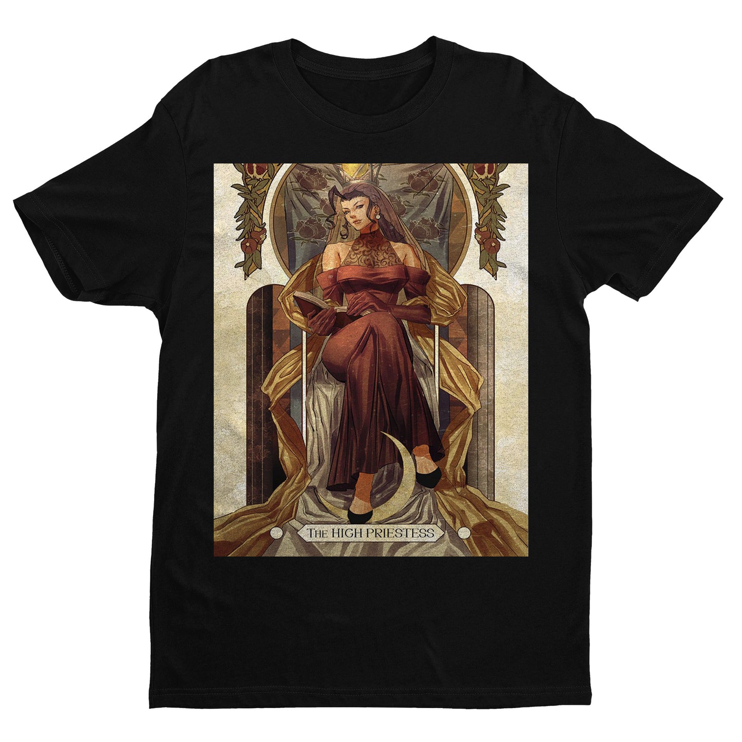 Rose Street Fighter Tarot Card Premium Unisex T-shirt