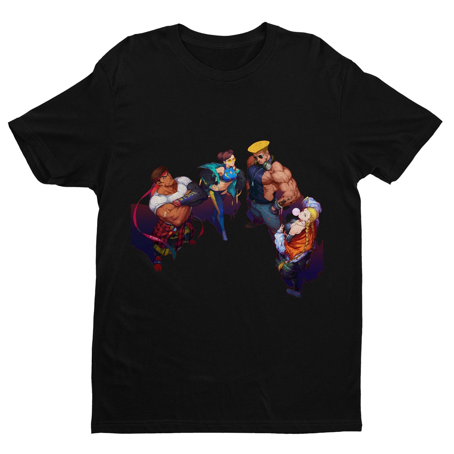 Ryu Chun Li Guile Cammy Musical Fighter Unisex T-shirt, Gamer Shirt, Gaming Gift