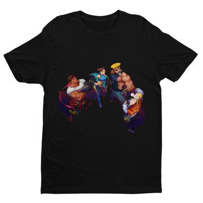 Ryu Chun Li Guile Cammy Musical Fighter Unisex T-shirt, Gamer Shirt, Gaming Gift