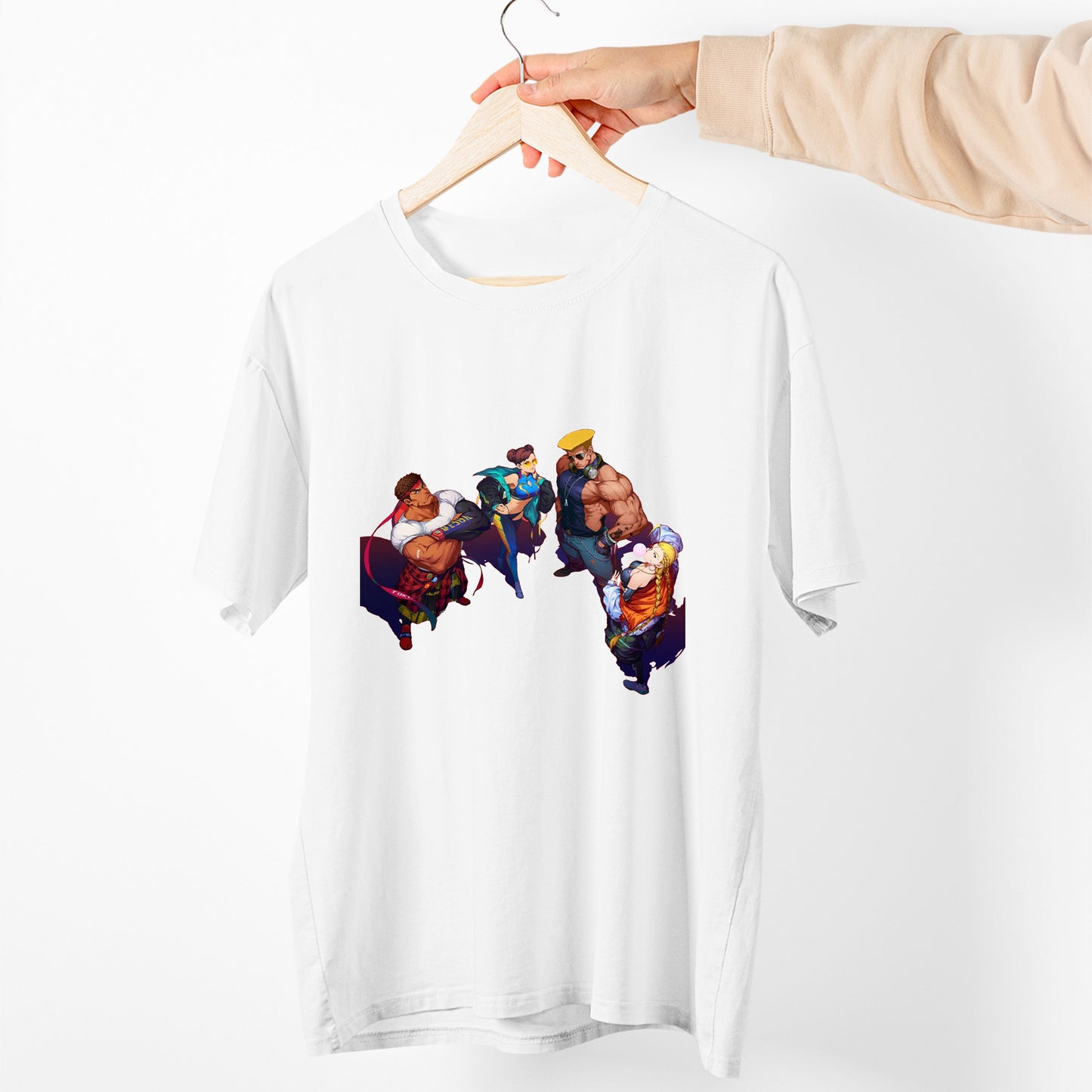 Ryu Chun Li Guile Cammy Musical Fighter Unisex T-shirt, Gamer Shirt, Gaming Gift