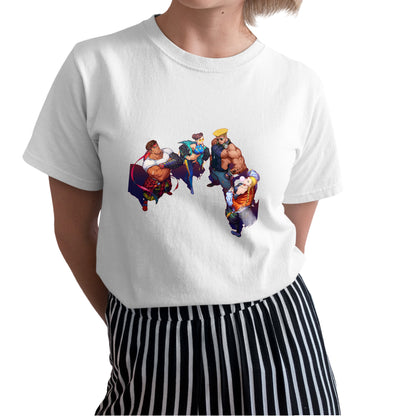 Ryu Chun Li Guile Cammy Musical Fighter Unisex T-shirt, Gamer Shirt, Gaming Gift