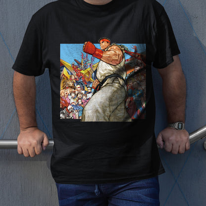 Ryu With Capcom Crew | Street Fighter Premium Unisex T-shirt