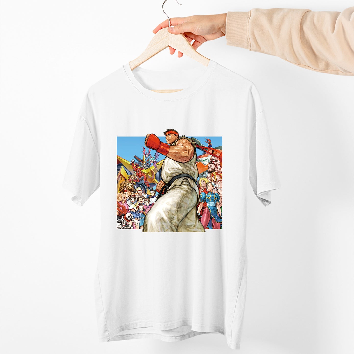 Ryu With Capcom Crew | Street Fighter Premium Unisex T-shirt