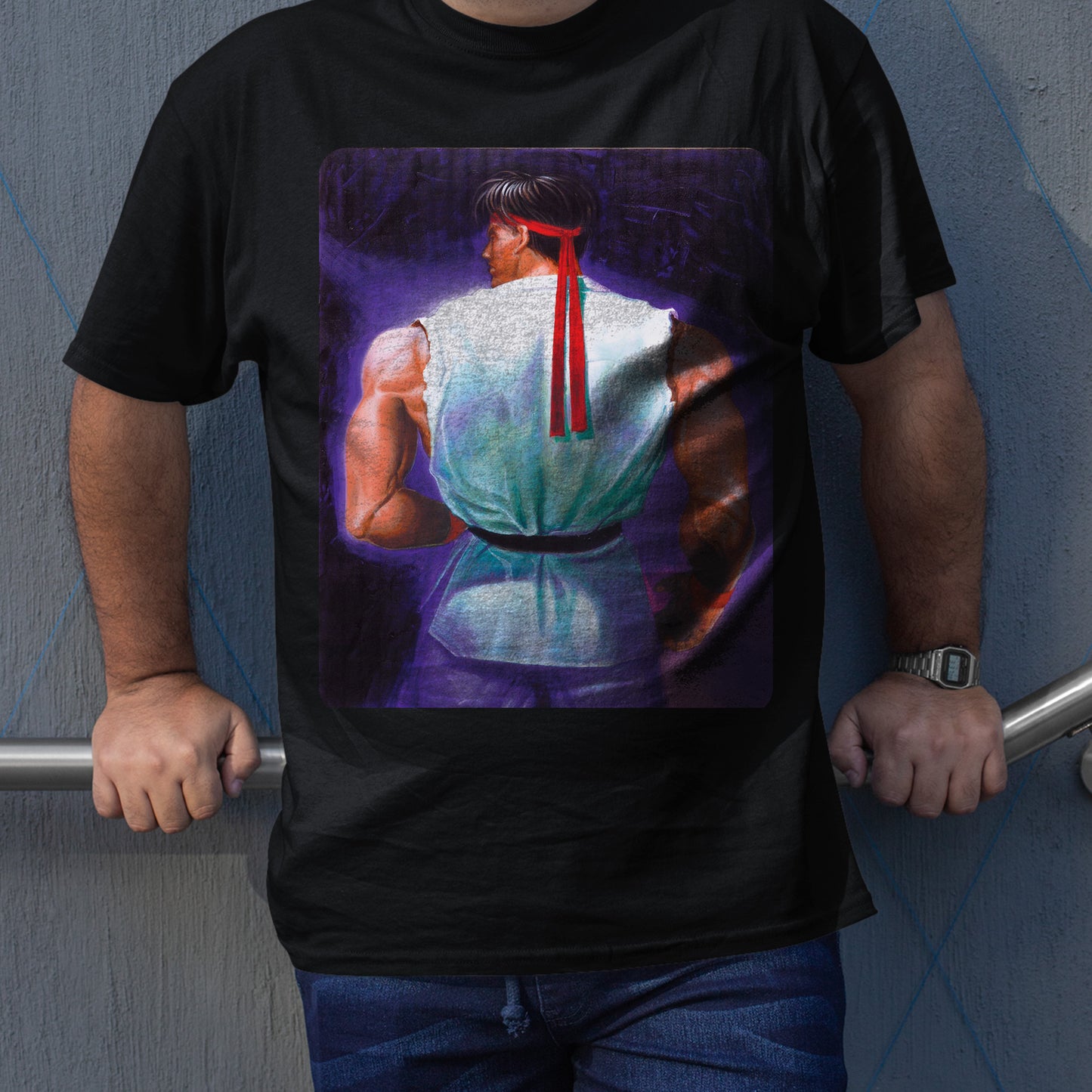 Ryu World Warrior Arcade Flyer | Street Fighter Premium Unisex T-shirt