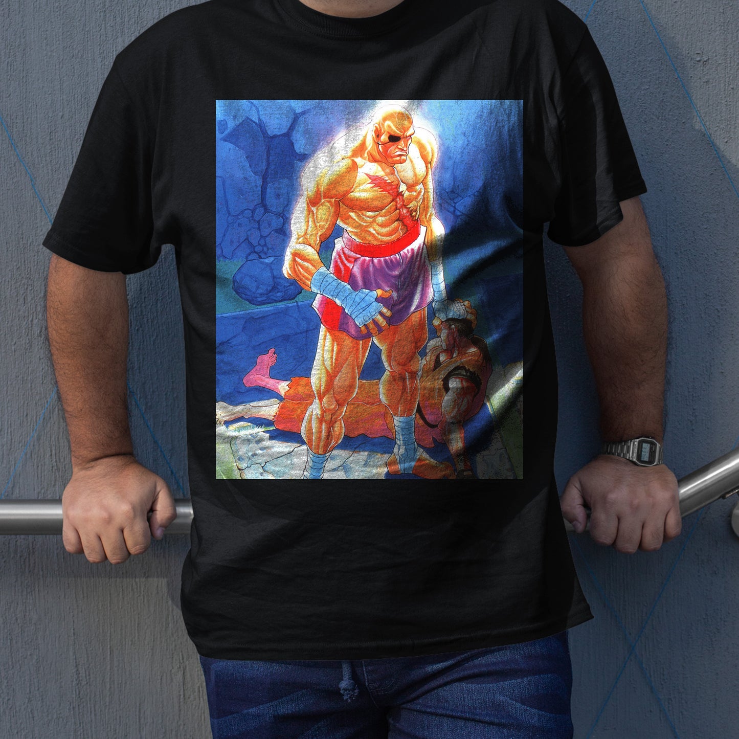 Sagat In Stage | Street Fighter Premium Unisex T-shirt