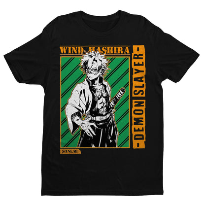 Sanemi Shinazugawa | The Wind Harisha | Demon Slayer: Kimetsu no Yaiba Premium Unisex T-Shirt