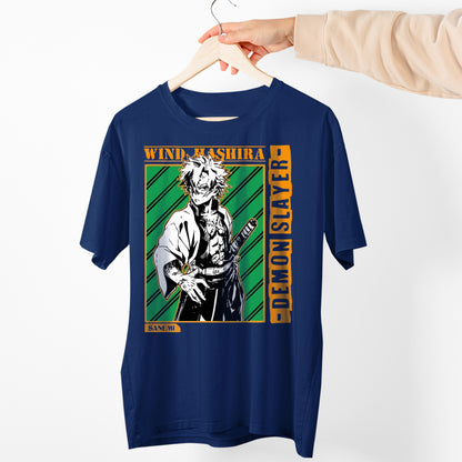 Sanemi Shinazugawa | The Wind Harisha | Demon Slayer: Kimetsu no Yaiba Premium Unisex T-Shirt