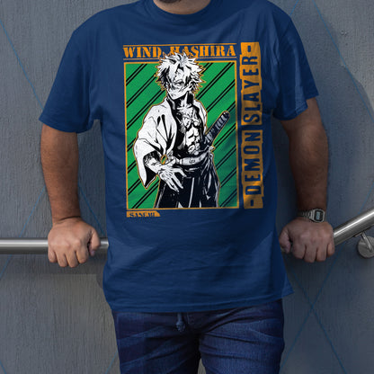 Sanemi Shinazugawa | The Wind Harisha | Demon Slayer: Kimetsu no Yaiba Premium Unisex T-Shirt