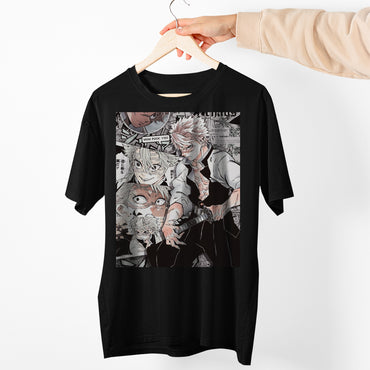 Sanemi Shinazugawa Collage Art | Demon Slayer: Kimetsu no Yaiba Premium Unisex T-Shirt