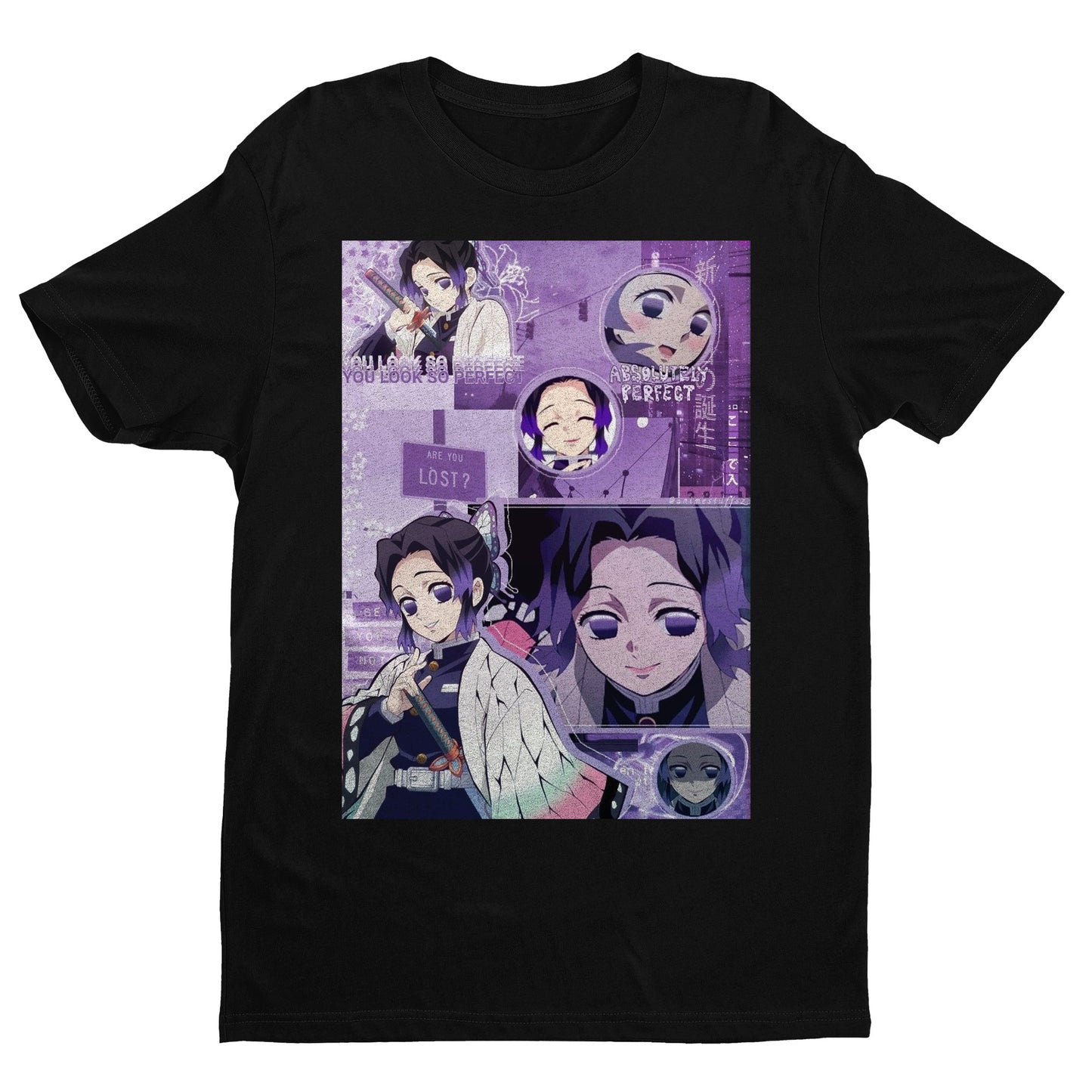 Shinobu Kocho Collage Art | Demon Slayer: Kimetsu no Yaiba Premium Unisex T-Shirt