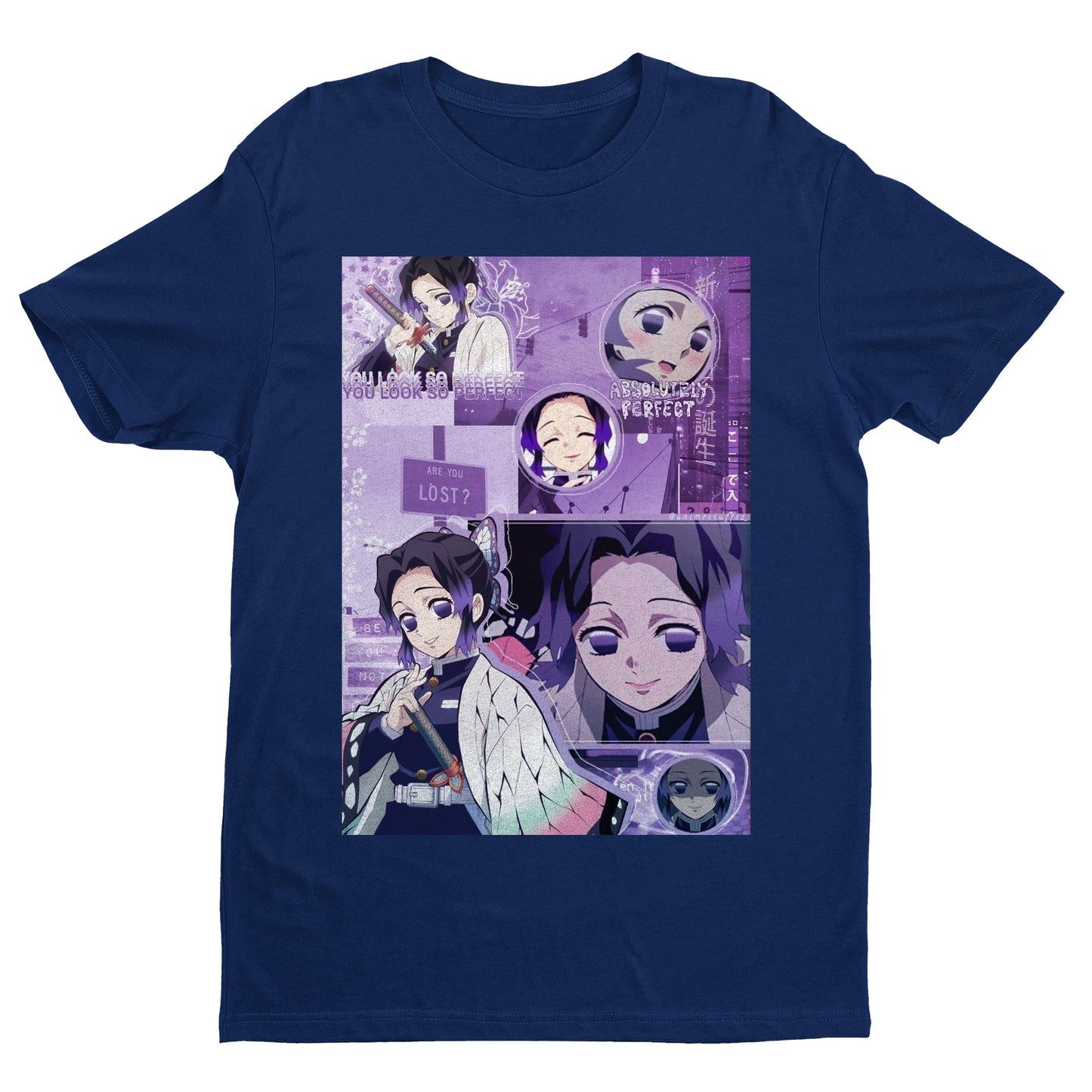 Shinobu Kocho Collage Art | Demon Slayer: Kimetsu no Yaiba Premium Unisex T-Shirt