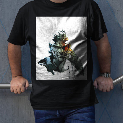Solid Eye Old Snake MGS 4 Unisex T-shirt, Gamer Shirt, Gaming Gift