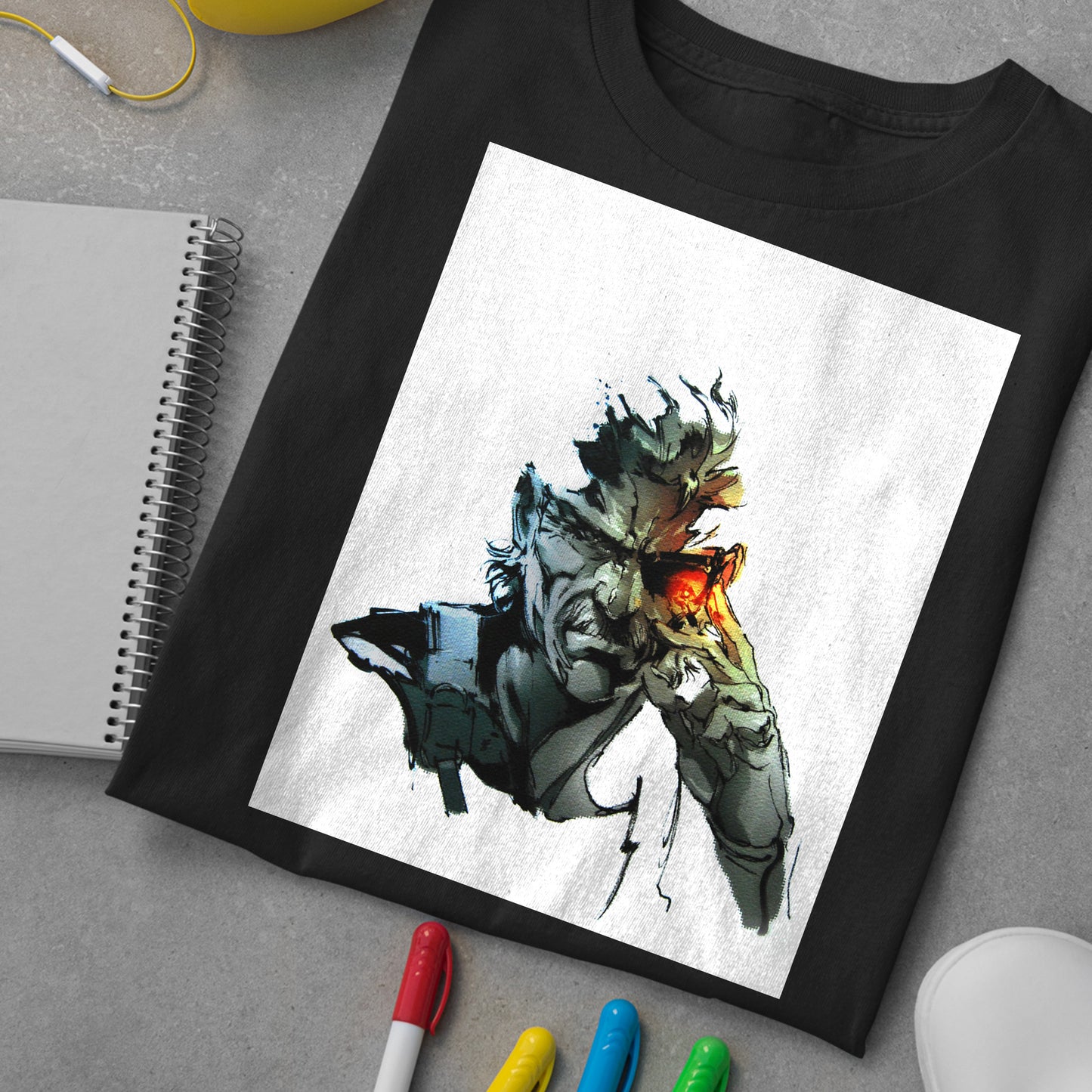Solid Eye Old Snake MGS 4 Unisex T-shirt, Gamer Shirt, Gaming Gift