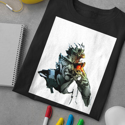 Solid Eye Old Snake MGS 4 Unisex T-shirt, Gamer Shirt, Gaming Gift