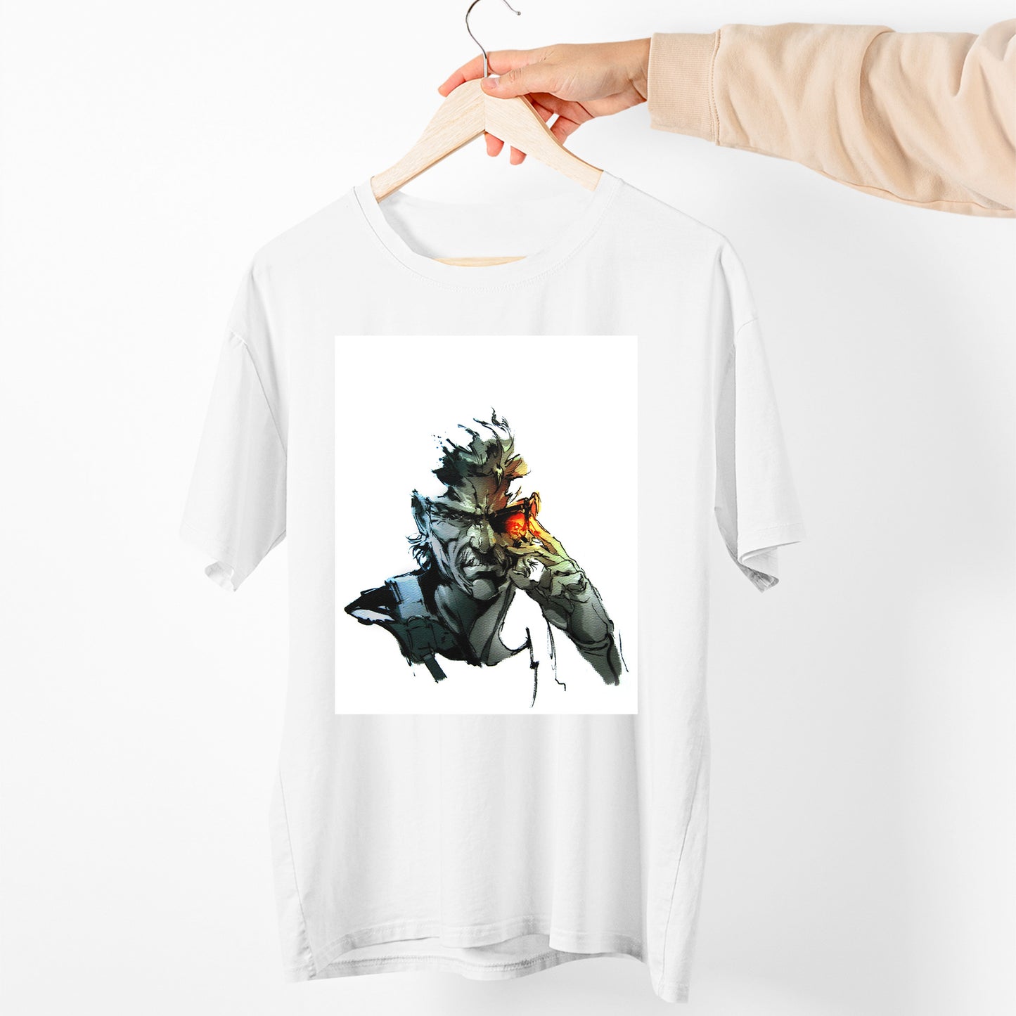 Solid Eye Old Snake MGS 4 Unisex T-shirt, Gamer Shirt, Gaming Gift