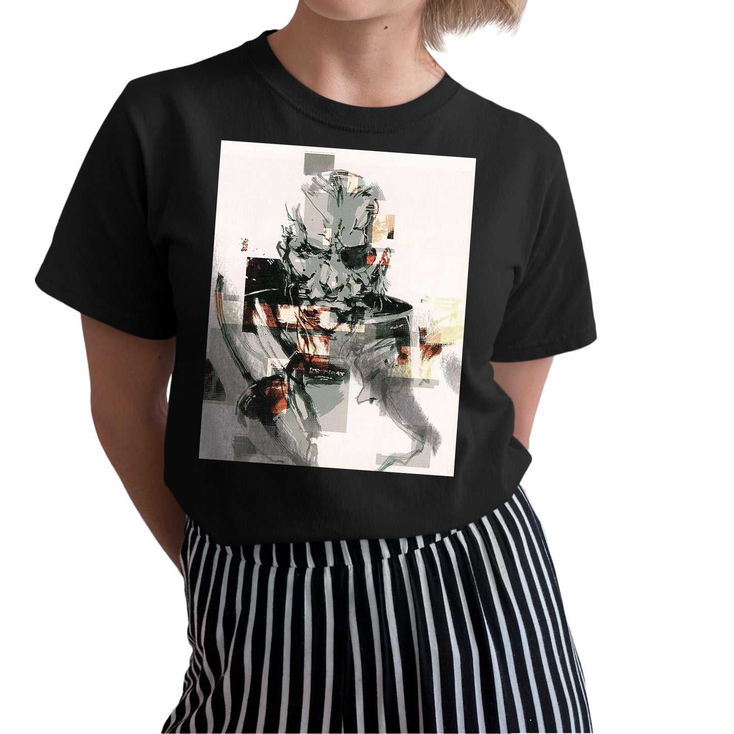 Solidus Snake Sketch MGS Unisex T-shirt, Gamer Shirt, Gaming Gift