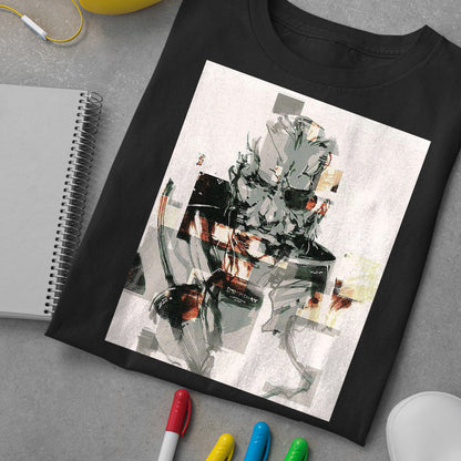 Solidus Snake Sketch MGS Unisex T-shirt, Gamer Shirt, Gaming Gift