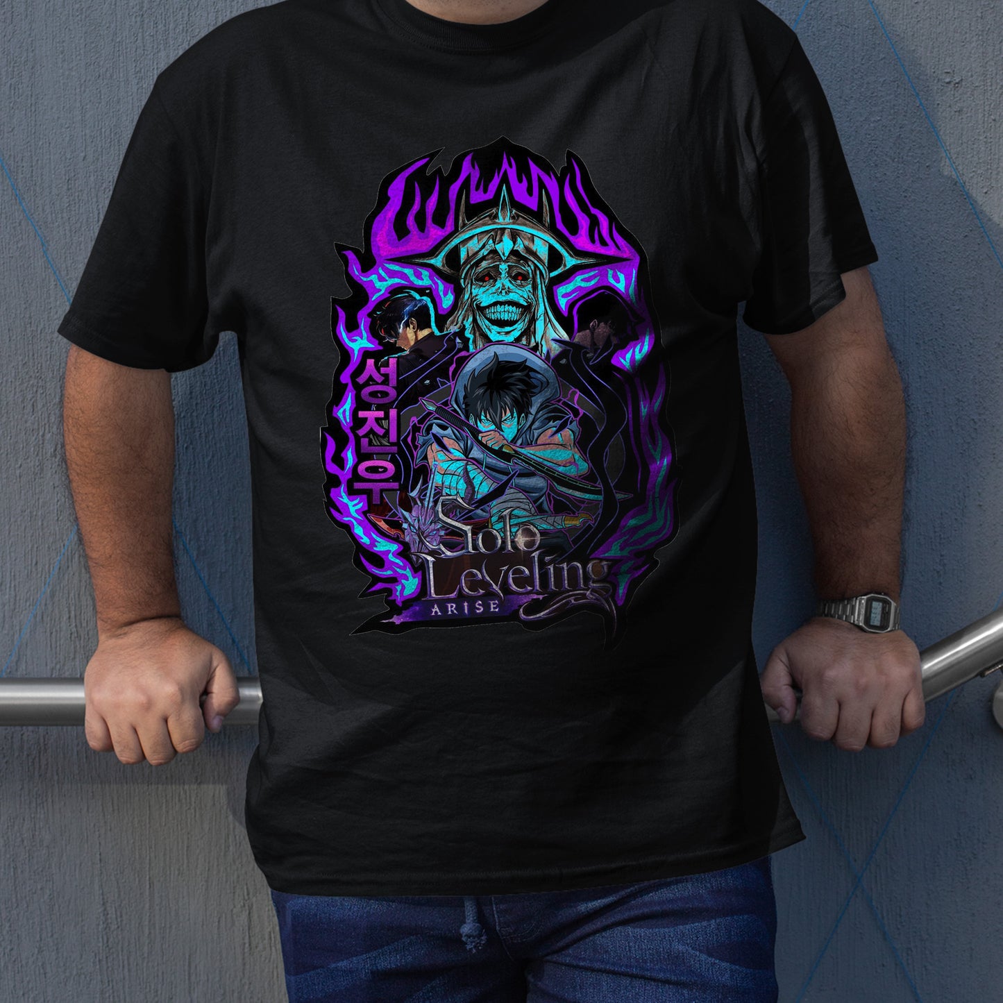 Solo Leveling Arise Shirt, Solo Leveling God Shirt, Anime Tshirt, Solo Level Shirt, Anime Gifts, Creepy Anime Shirt