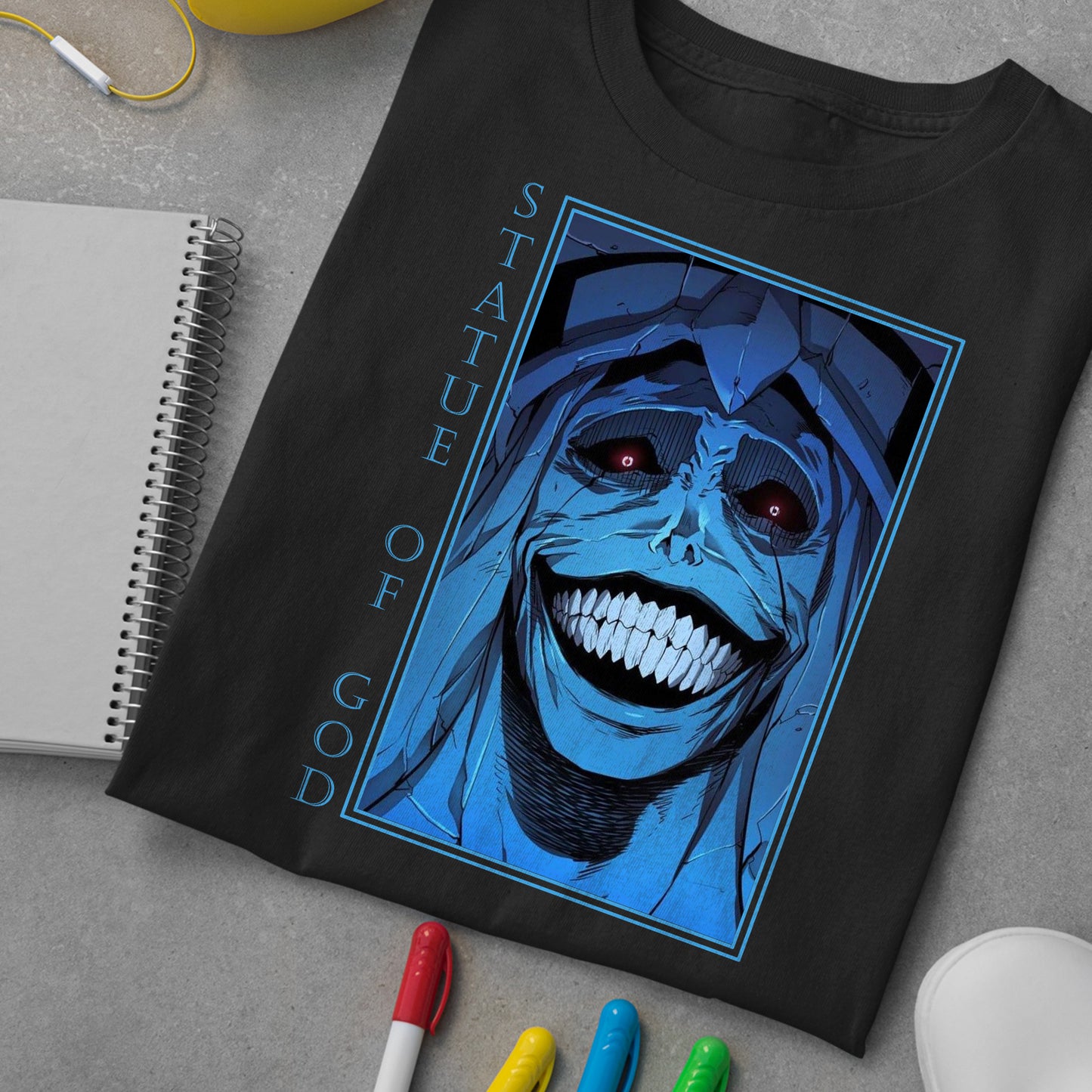 Statue Of God Solo Leveling Shirt, Solo Leveling God Shirt, Anime Tshirt, Solo Level Shirt, Anime Gifts, Creepy Anime Shirt