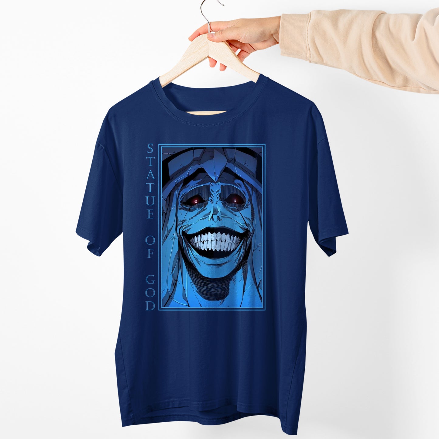Statue Of God Solo Leveling Shirt, Solo Leveling God Shirt, Anime Tshirt, Solo Level Shirt, Anime Gifts, Creepy Anime Shirt