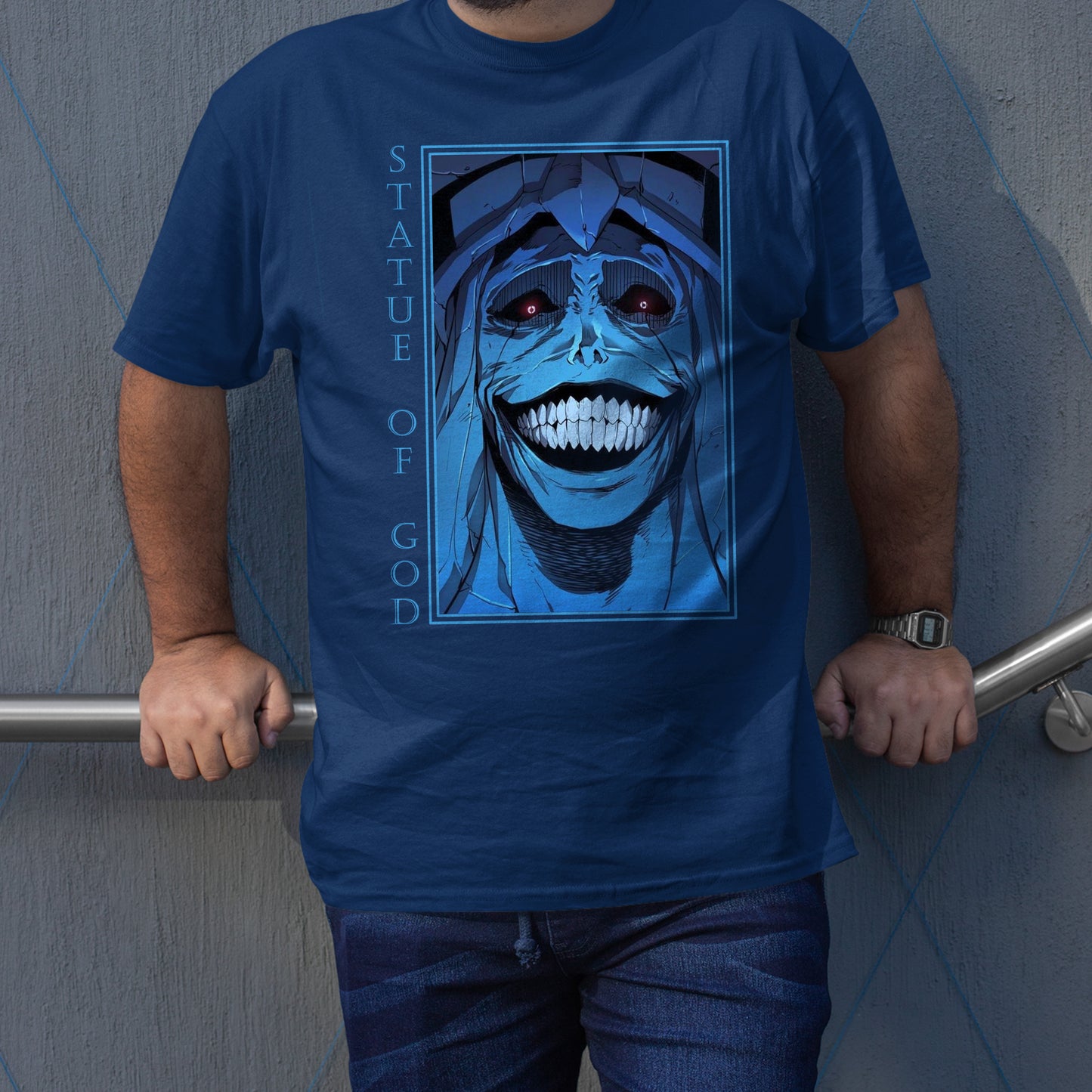 Statue Of God Solo Leveling Shirt, Solo Leveling God Shirt, Anime Tshirt, Solo Level Shirt, Anime Gifts, Creepy Anime Shirt