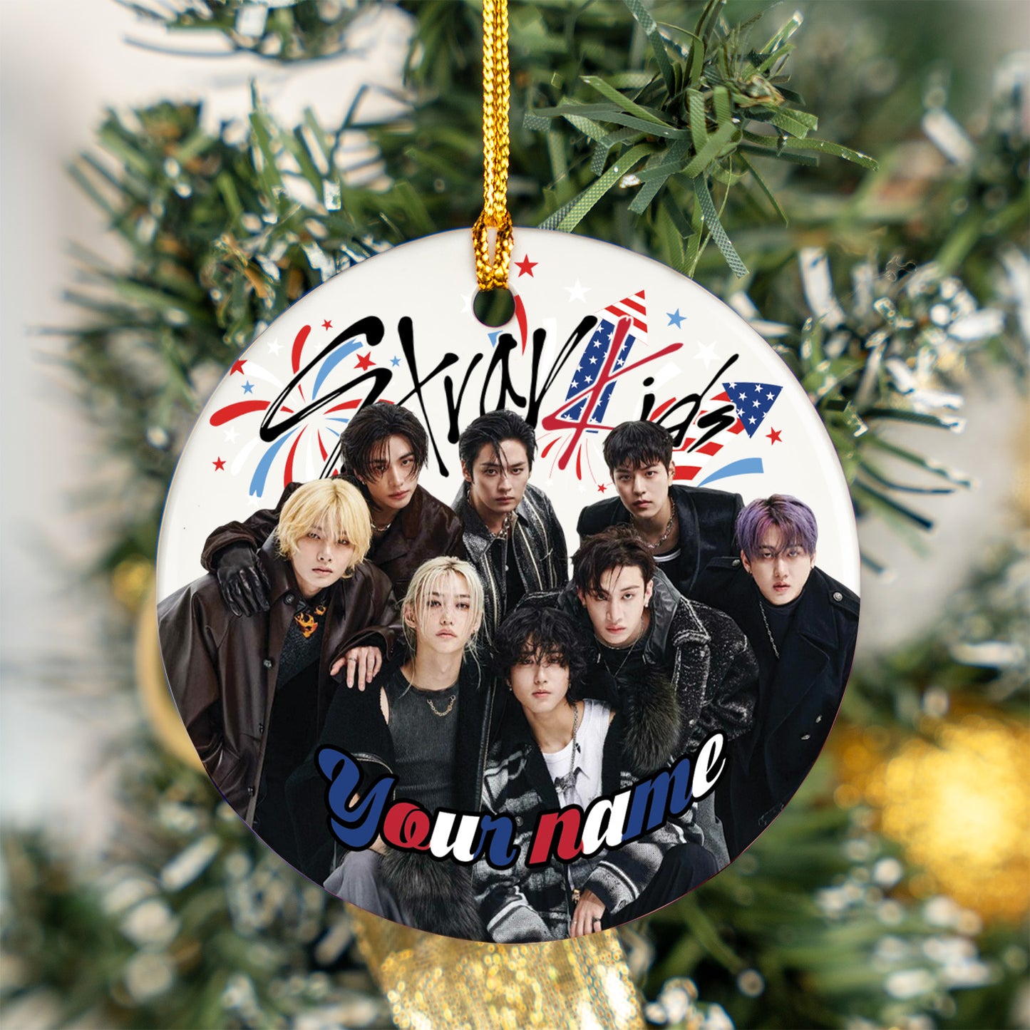 Stray Kids New Year Ornament, Personalized KPOP Ornament For Fans