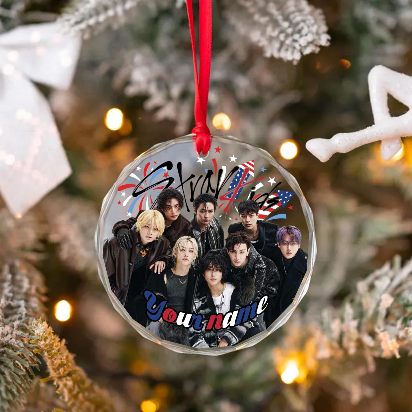 Stray Kids New Year Ornament, Personalized KPOP Ornament For Fans