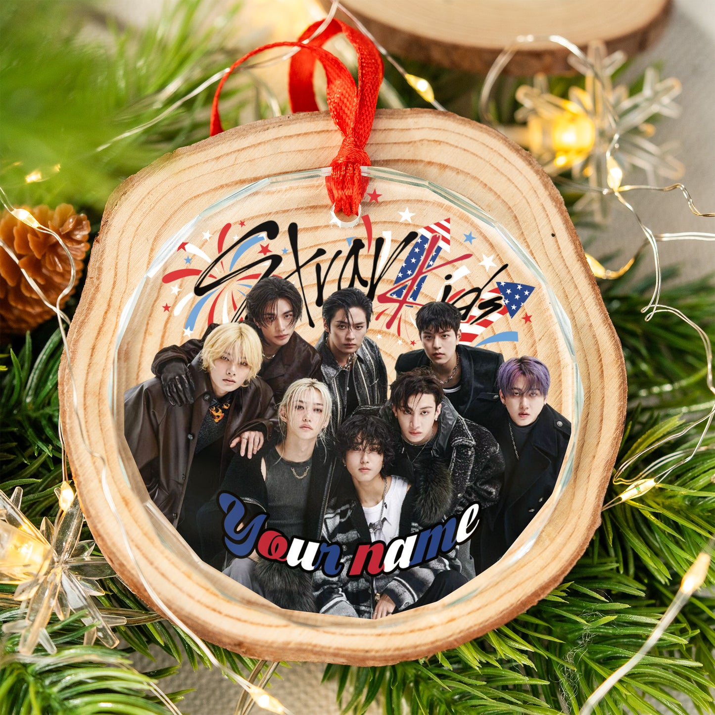 Stray Kids New Year Ornament, Personalized KPOP Ornament For Fans