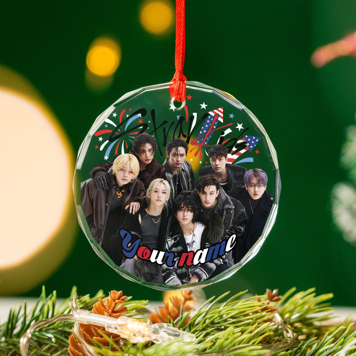 Stray Kids New Year Ornament, Personalized KPOP Ornament For Fans