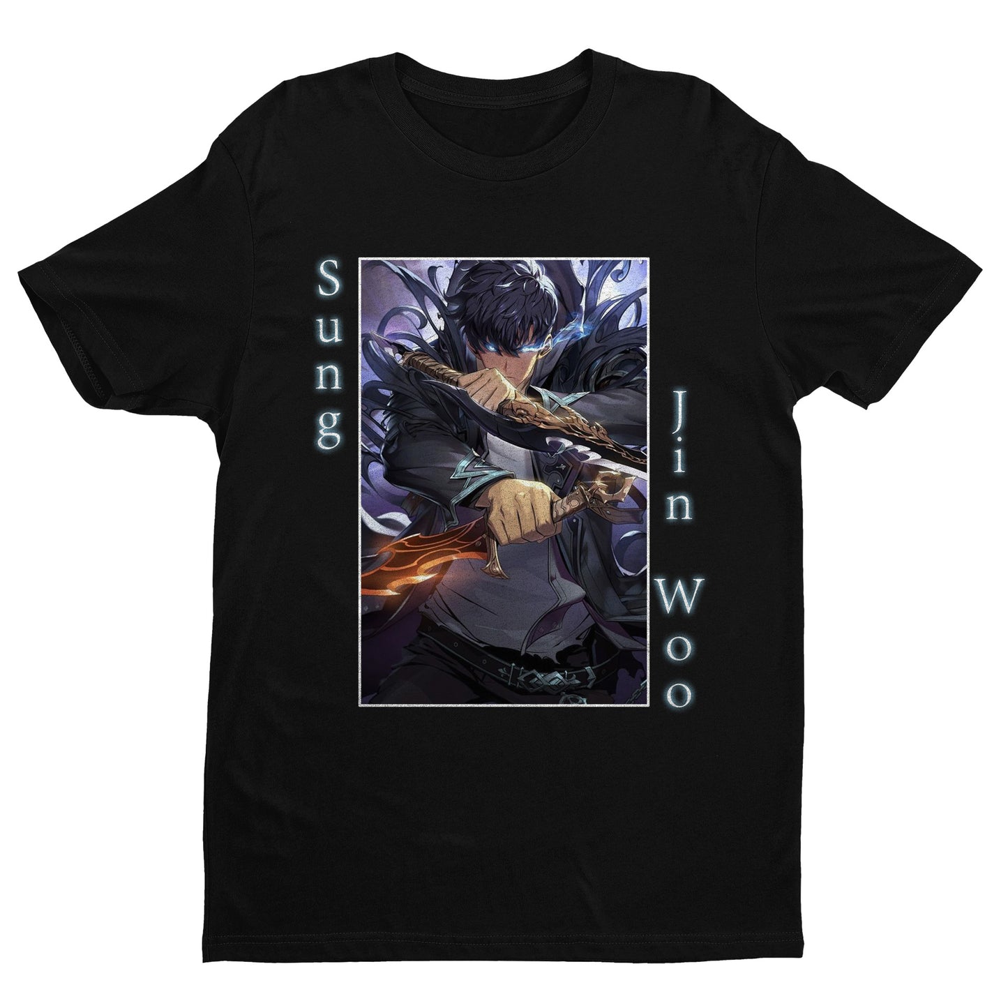 Sung JinWoo Solo Leveling Shirt, Solo Leveling Shirt, Sung Jinwoo Shirt, Necromancy Shirt, Anime Shirt