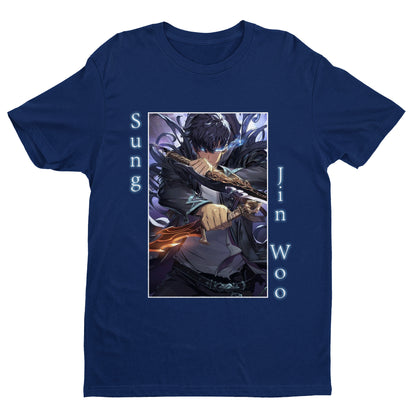 Sung JinWoo Solo Leveling Shirt, Solo Leveling Shirt, Sung Jinwoo Shirt, Necromancy Shirt, Anime Shirt